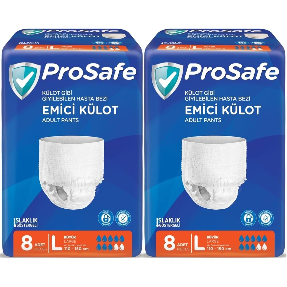 Prosafe Emici Külot Hasta Bezi Büyük-Large 16 Adet (2PK*8)