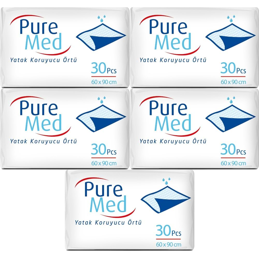 Puremed Hasta Yatak Koruyucu 60*90Cm 150 Adet (5PK*30)