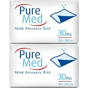 Puremed Hasta Yatak Koruyucu 90*180CM 60 Adet (2PK*30)