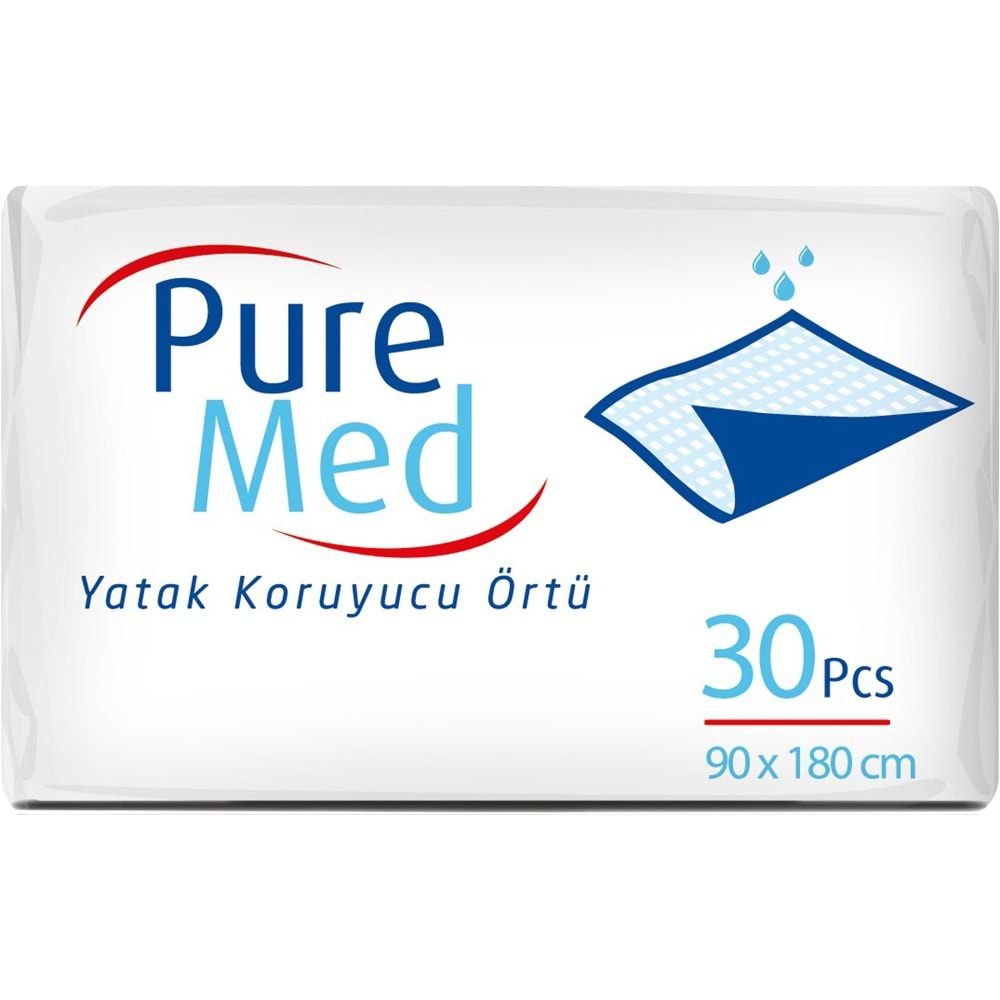 Puremed Hasta Yatak Koruyucu 90*180CM 60 Adet (2PK*30)