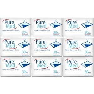 Puremed Hasta Yatak Koruyucu 90*180CM 270 Adet (9PK*30)