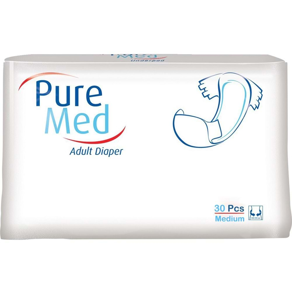 Puremed Hasta Bezi Bel Bantlı Tekstil Yüzey M-Orta 240 Adet (8PK*30)