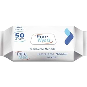 Puremed Vücut Temizleme Mendili 50 Yaprak (5 Li Set)