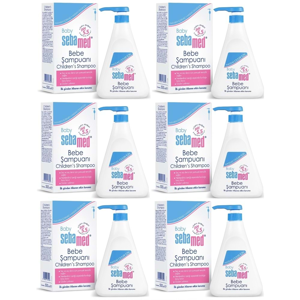 Sebamed Bebek Şampuanı 500ML Pompalı (6 Lı Set)