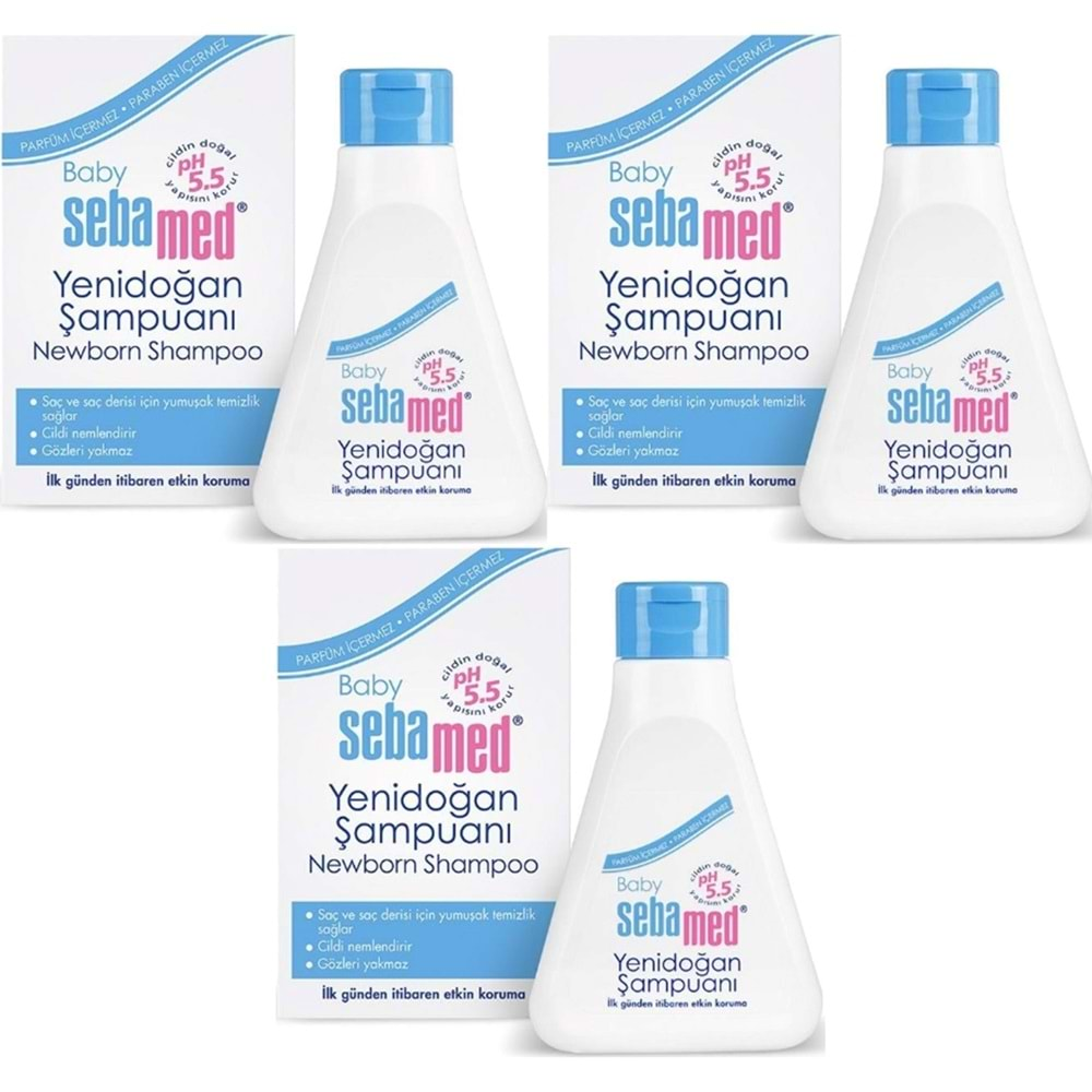 Sebamed Bebek Şampuanı 250ML Yeni Doğan (3 Lü Set)