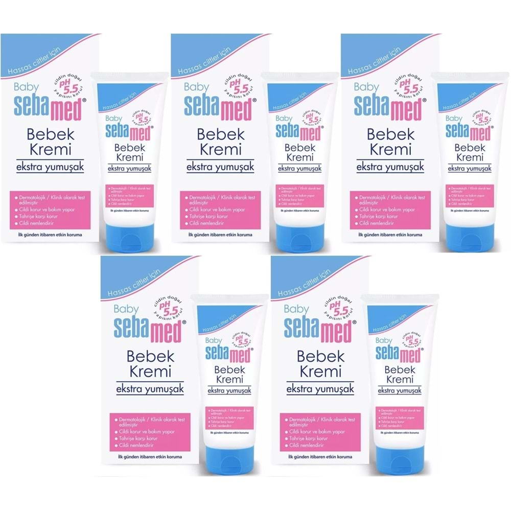 Sebamed Bebek Kremi 200ML (Ekstra Yumuşak) (5 Li Set)