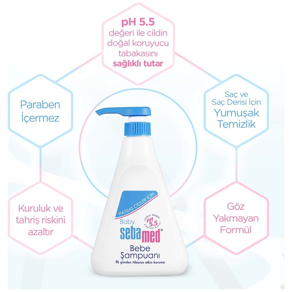 Sebamed Bebek Kremi 200ML+ Sebamed Bebek Şampuanı 500ML +Sebamed Bebek Pişik Kremi 50ML Avantaj Set