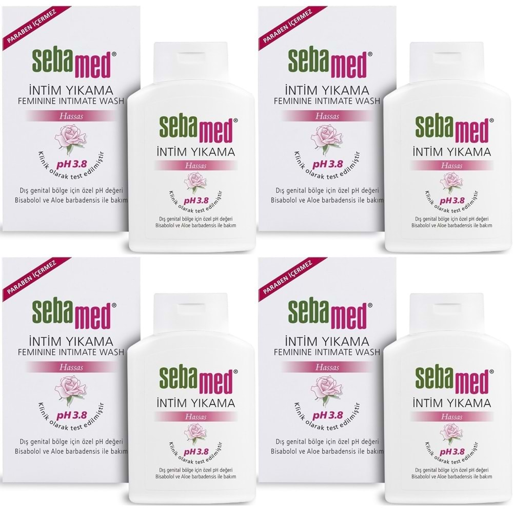 Sebamed İntim Likit 200ML (Genital Bölge Temizleyici) (4 Lü Set)