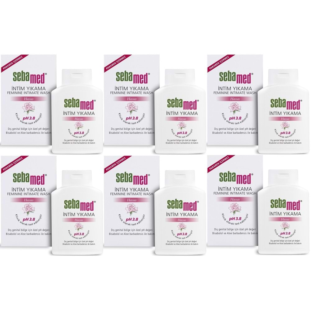 Sebamed İntim Likit 200ML (Genital Bölge Temizleyici) (6 Lı Set)