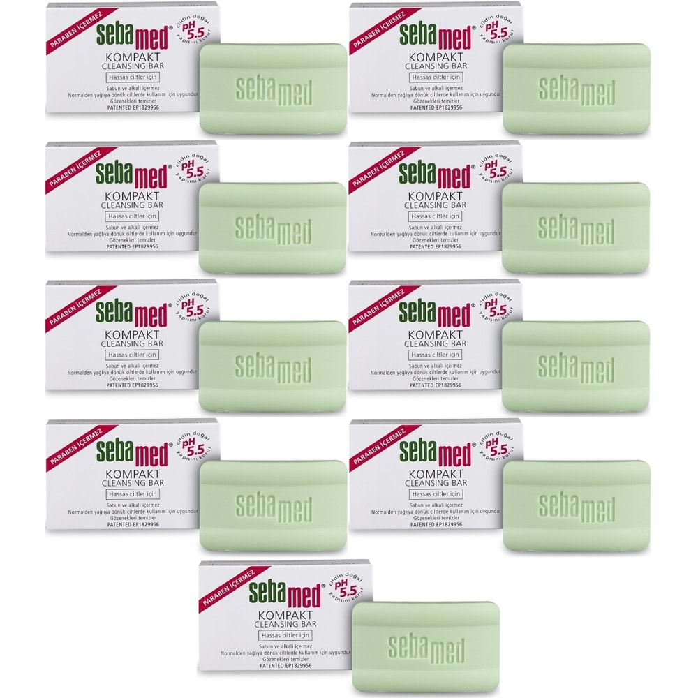 Sebamed Sabun Kompakt Hassas Cilt 100GR (9 Lu Set)