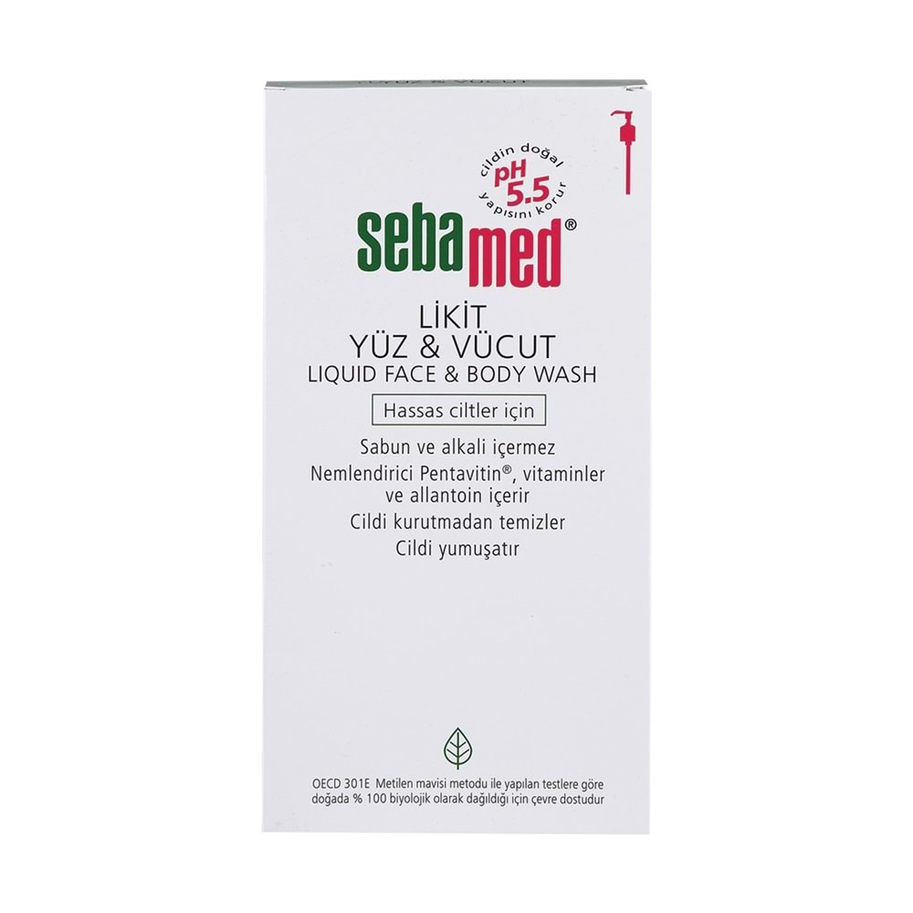 Sebamed Yüz ve Vücut Temizleyici Likit 1000ML (3 Lü Set)