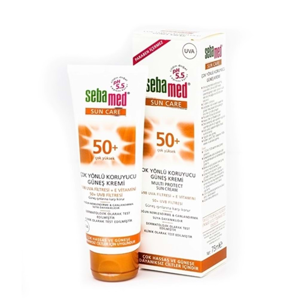 Sebamed Sun Care Çok Yönlü Koruyucu Güneş Kremi Avantaj Pk (75ML SPF 50+ Faktör + 150ML 50+ Faktör)