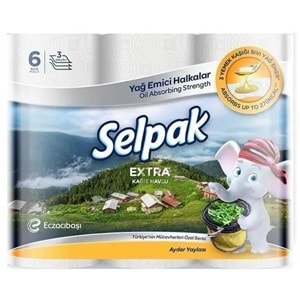 Selpak Kağıt Havlu (3 Katlı) 30 Lu Set Extra (5PK*6)