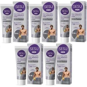 Sesu Tüy Dökücü Krem For Men 100ML (5 Li Set)