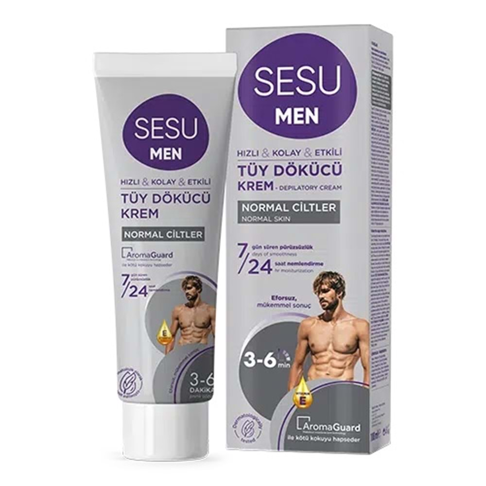 Sesu Tüy Dökücü Krem For Men 100ML (6 Lı Set)