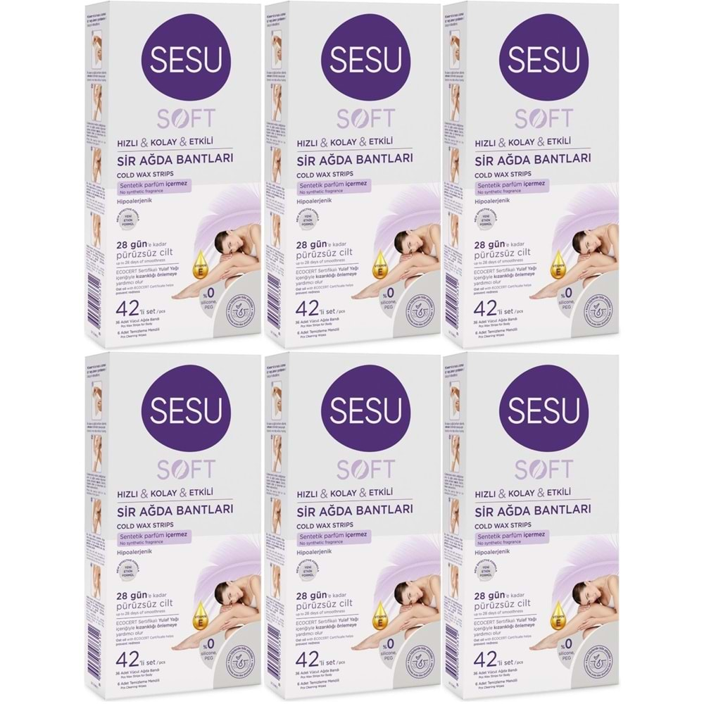 Sesu Sir Ağda Bandı 42 Li Pk Soft (6 Lı Set)