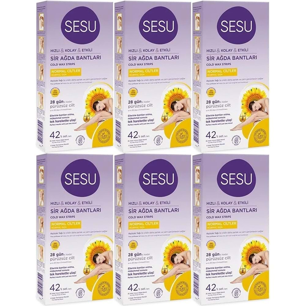 Sesu Sir Ağda Bandı 42 Li Pk Normal Ciltler (6 Lı Set)