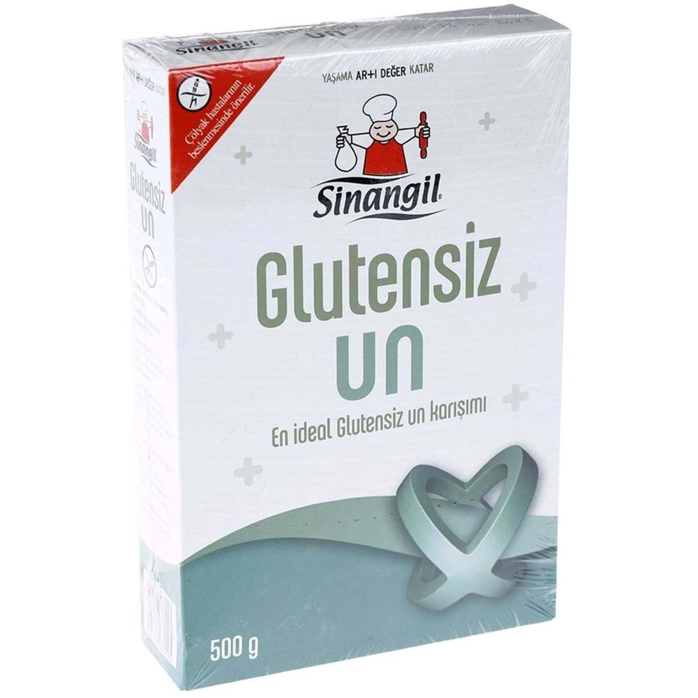 Sinangil Glutensiz Un 500GR (2 Li Set) 1000GR Çölyak Diyetine Uygun (2PK*500GR)