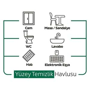 Sleepy Easy Clean Yüzey Temizlik Havlusu 100 Yaprak Plastik Kapaklı (3 Lü Set) 300 Yaprak