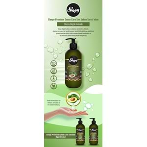 Sleepy Sıvı Sabun Premium 500ML Green Care Seri (Doğal Aloe Vera/Avokado/Adaçayı) (12 Li Set)