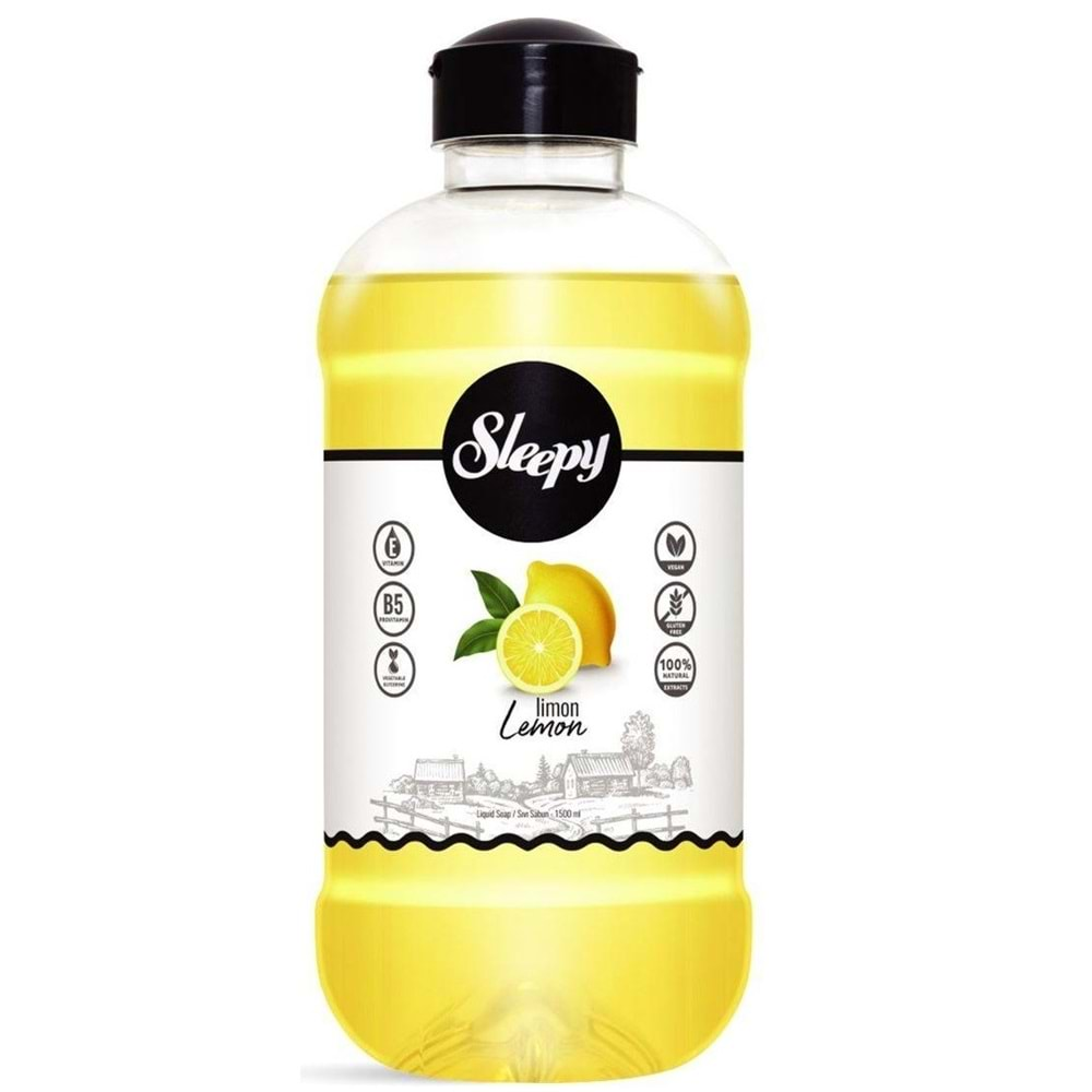 Sleepy Sıvı Sabun 1500ML Lemon/Limon (18 Li Set)