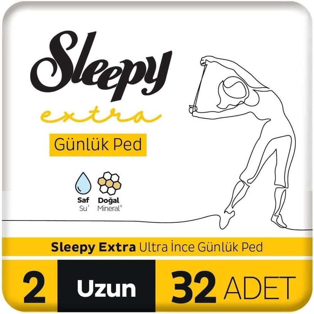 Sleepy Extra Günlük Ped Uzun 96 Adet Standart Pk (3PK*32)