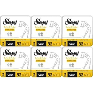 Sleepy Extra Günlük Ped Uzun 192 Adet Standart Pk (6PK*32)