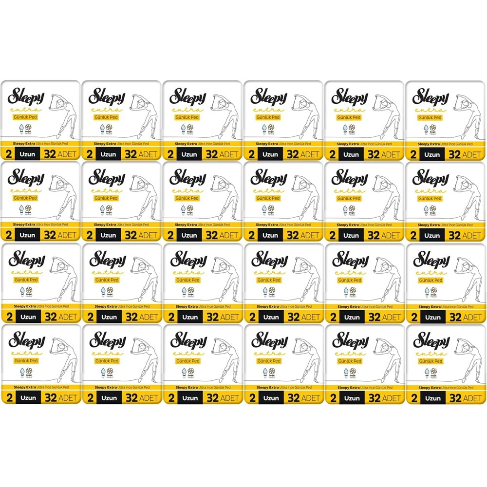 Sleepy Extra Günlük Ped Uzun 768 Adet Standart Pk (24PK*32)