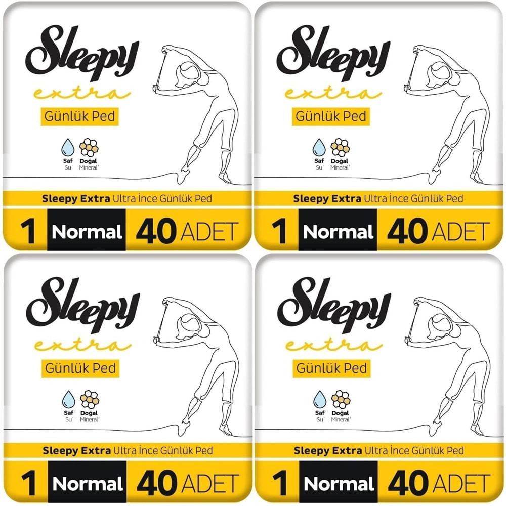 Sleepy Extra Günlük Ped Normal 160 Adet Mega Pk (4PK*40)