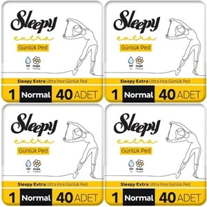 Sleepy Extra Günlük Ped Normal 160 Adet Mega Pk (4PK*40)