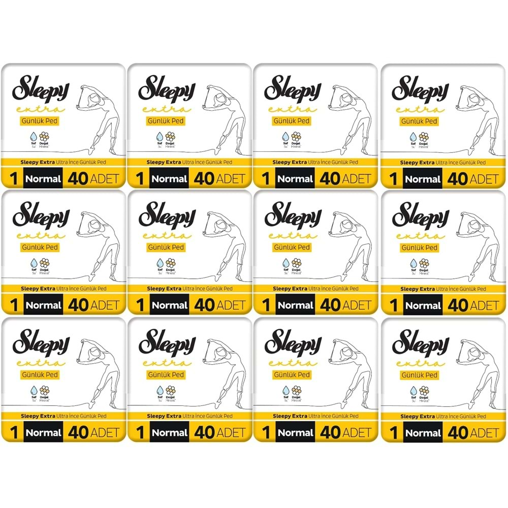 Sleepy Extra Günlük Ped Normal 480 Adet Mega Pk (12PK*40)