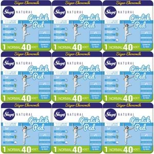 Sleepy Natural Günlük Ped Normal 360 Adet Süper Ekonomik Pk (9PK*40)