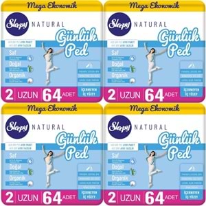 Sleepy Natural Günlük Ped Uzun 256 Adet Mega Pk (4PK*64)