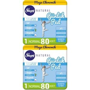 Sleepy Natural Günlük Ped Normal 160 Adet Mega Pk (2PK*80)