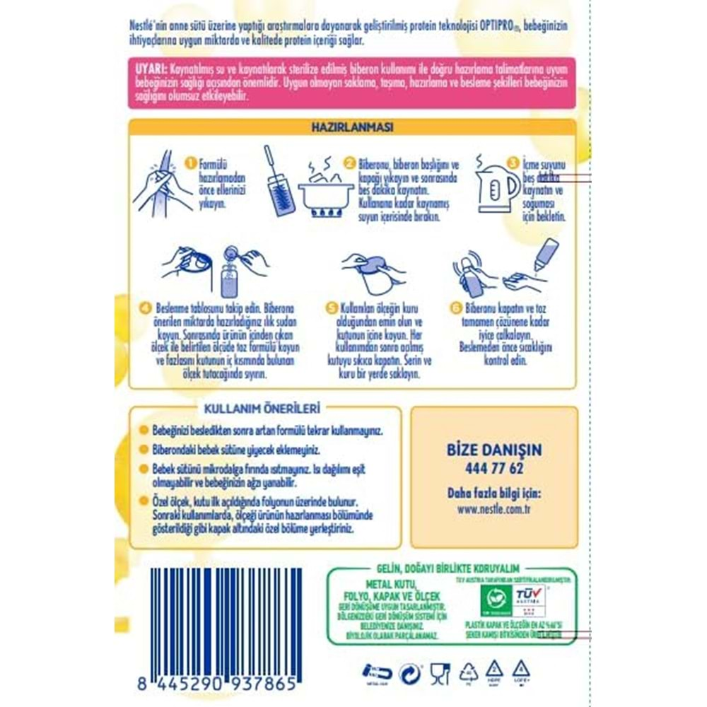 Sma Optipro 400GR No:1 Bebek Sütü (0-6 Ay) (5 Li Set)