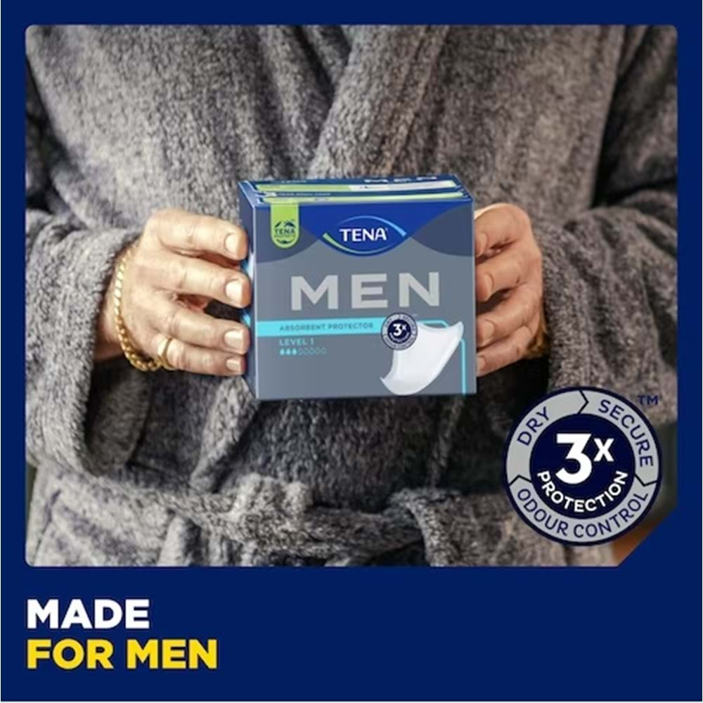 Tena Mesane Pedi Men/Erkek Level-1 120 Adet (5PK*24)