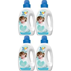 Uni Baby Sıvı Çamaşır Deterjanı 1500ML Aktif (Mavi) (4 Lü Set)