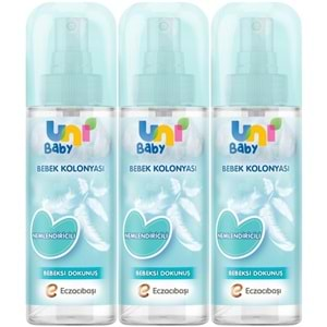 Uni Baby Bebek Kolonyası 150ML Nemlendiricili/Bebeksi Dokunuş (3 Lü Set)