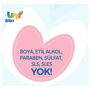 Uni Baby Bebek Kolay Tarama Saç ve Vücut Şampuanı 700ML (Pompalı) (4 Lü Set)