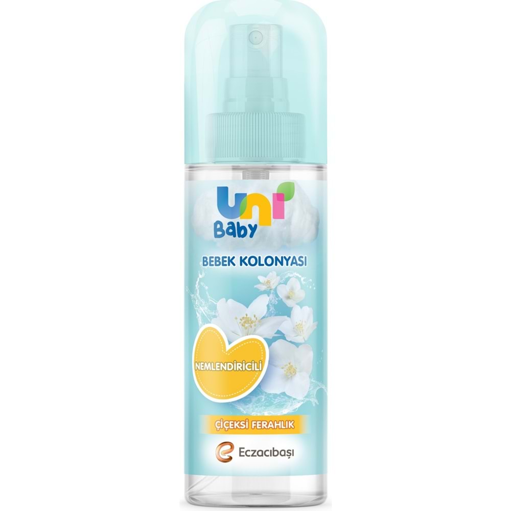 Uni Baby Bebek Kolonyası 150ML Karma Set Nemlendiricili (Bebeksi Dokunu/Çiçeksi Ferahlık) (2 Li Set)