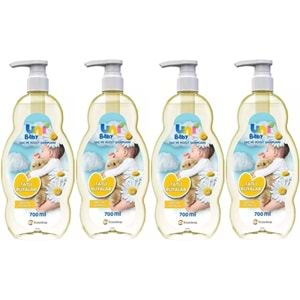 Uni Baby Bebek Şampuanı 700ML Tatlı Rüyalar (Pompalı) (4 Lü Set)