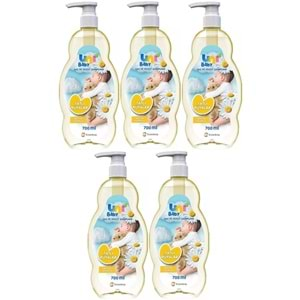 Uni Baby Bebek Şampuanı 700ML Tatlı Rüyalar (Pompalı) (5 Li Set)