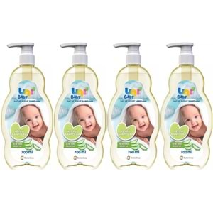 Uni Baby Bebek Şampuanı 700ML Keyifli Banyolar (Pompalı) (4 Lü Set)