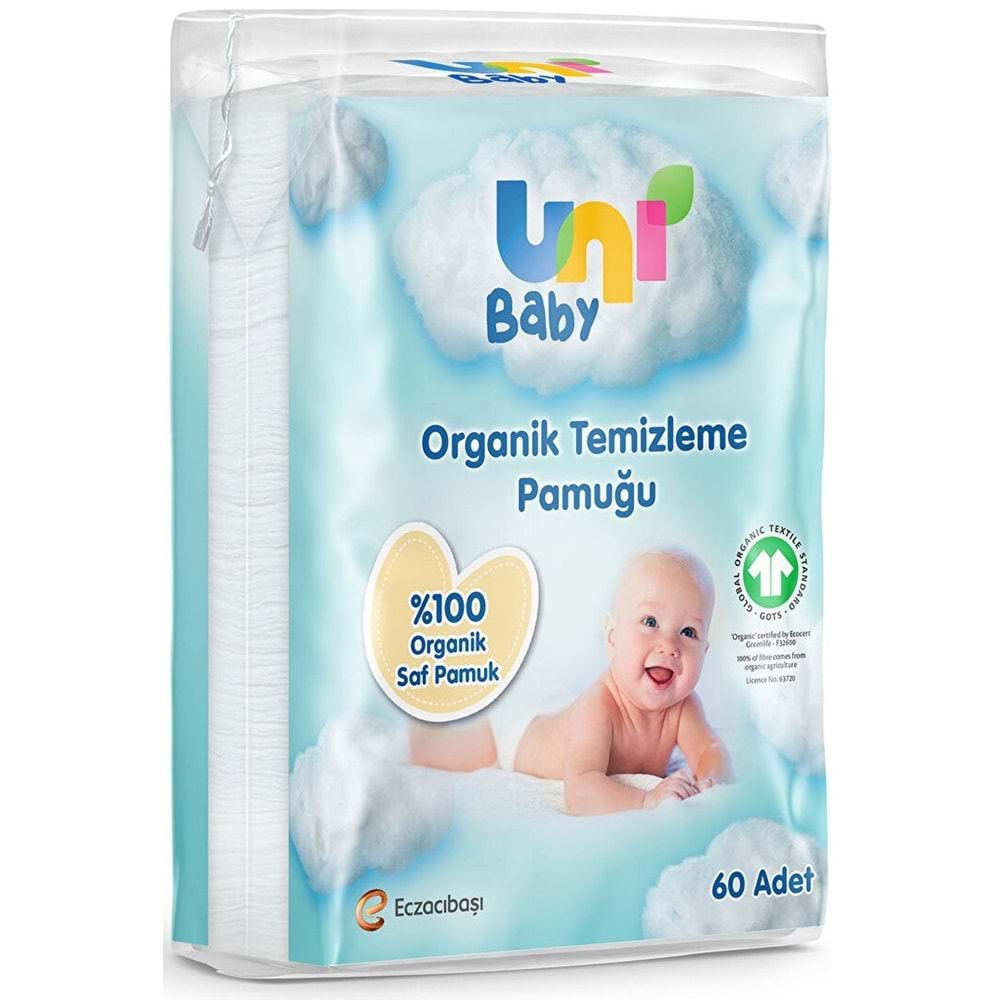 Uni Baby Bebek Temizleme Pamuğu 60 Adet Tekli Pk (5 Li Set)