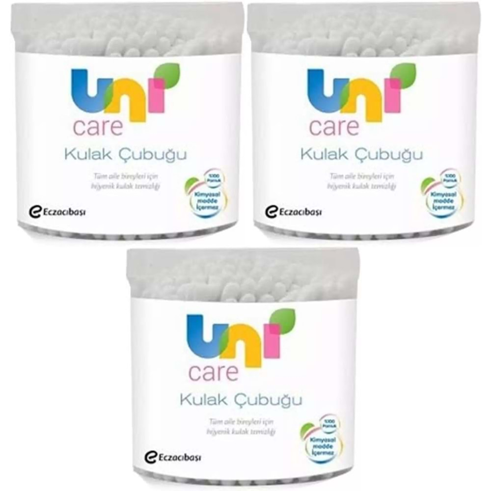 Uni Baby Kulak Temizleme Çubuğu 100 Adet (3 Lü Set)