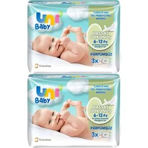 Uni Baby Islak Havlu Hassas Dokunuş 52 Yaprak (6 Lı Set) 312 Yaprak (2PK*3)