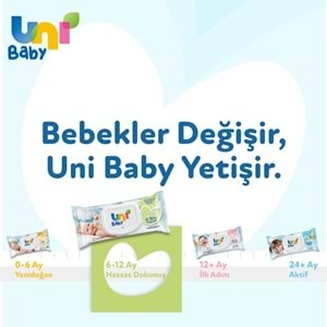 Uni Baby Islak Havlu Hassas Dokunuş 52 Yaprak (6 Lı Set) 312 Yaprak (2PK*3)