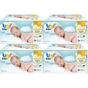 Uni Baby Islak Havlu Hassas Yeni Doğan 40 Yaprak (12 Li Set) 480 Yaprak (Narin Ciltler için) (4PK*3)