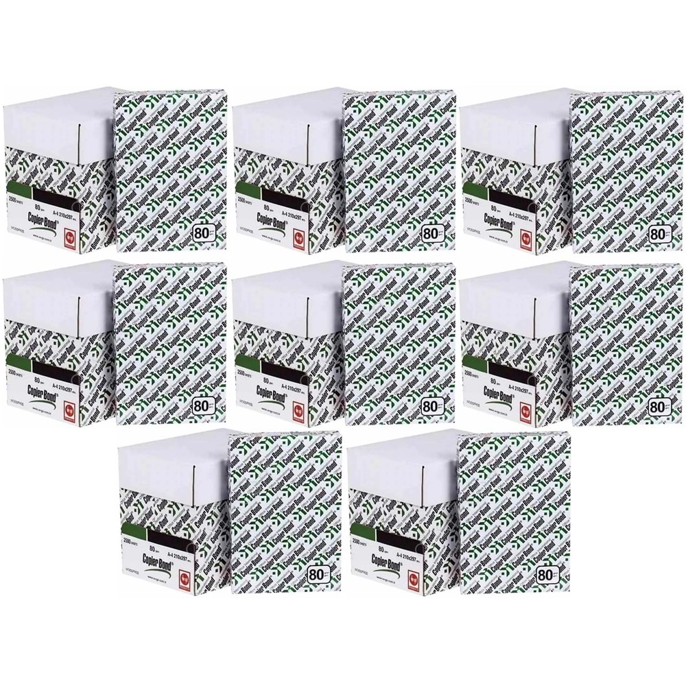 Copier Bond (Ve-Ge) A4 80GR/M2 Fotokopi Kağıdı 20000 Adet (40PK*500)