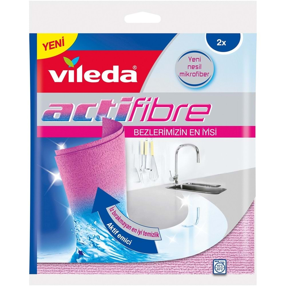 Vileda Turbo Pedallı Temizlik Seti (Komple Set)+Turbo Yedek Mop Paspas Ucu+Actifibre Mikrofiber Bez